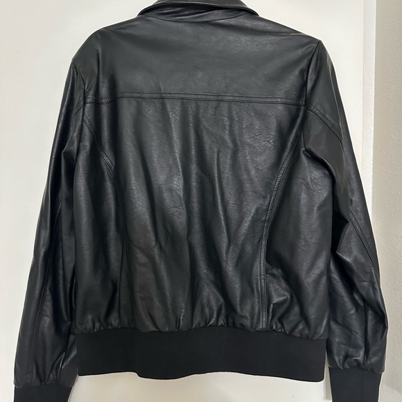 Black Leather Torrid Jacket. Size 0X. - Picture 2 of 2